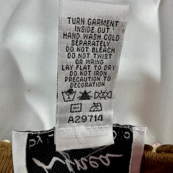 Camel Twinset with Sequins Sz Med - Picture 10 of 14